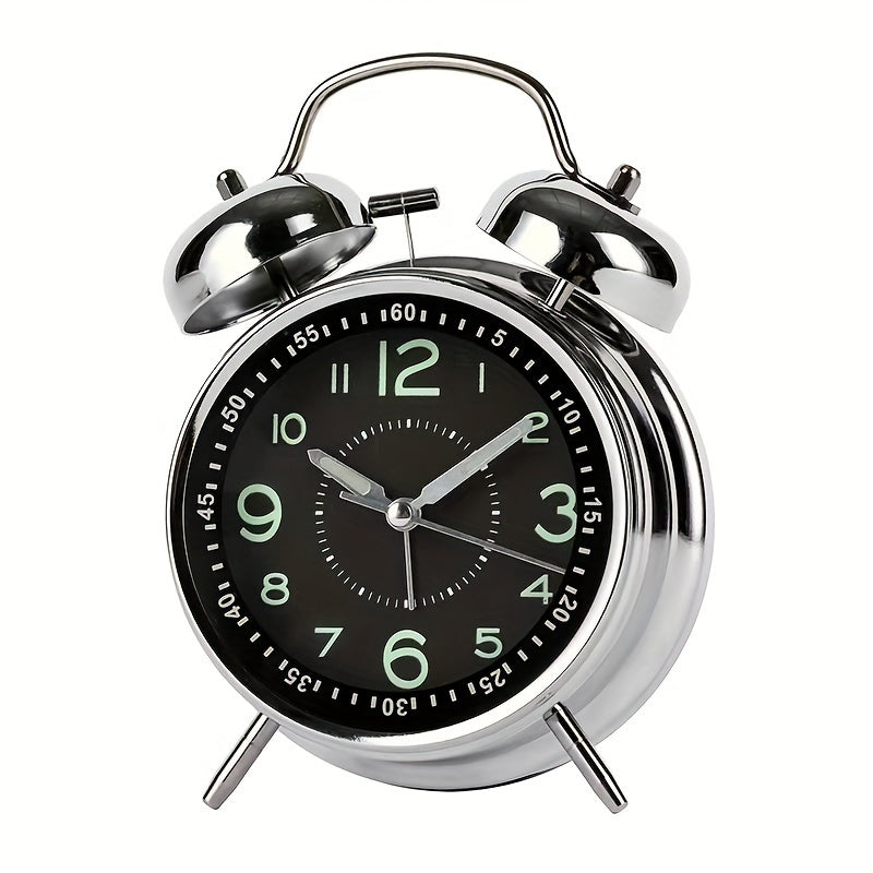 Skorter | RetroBell - Silent Analog Alarm Clock with Backlight