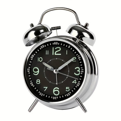 Skorter | RetroBell - Silent Analog Alarm Clock with Backlight