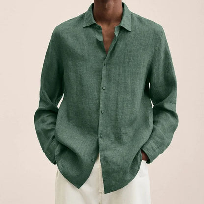 Skorter | Linen Long Sleeve Shirt for Men