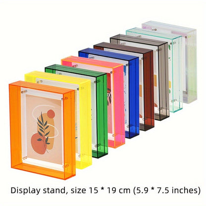 Skorter | Elegant Acrylic Picture Frame - Rectangular, Wall Mounting or Table Decoration for Wedding Pictures, Posters & Puzzles - No Power Needed, Home Decor