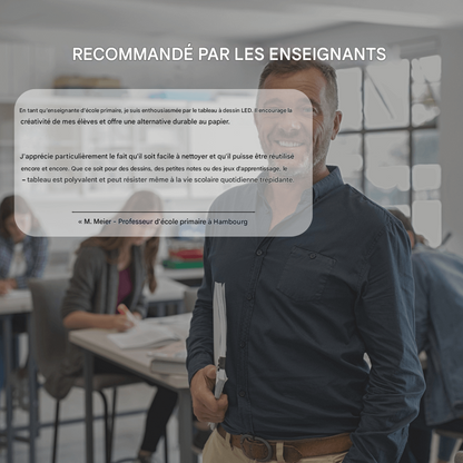 Skorter | Kiddli LED-ritbräda – Återanvändbar skrivbräda med ljuspenna