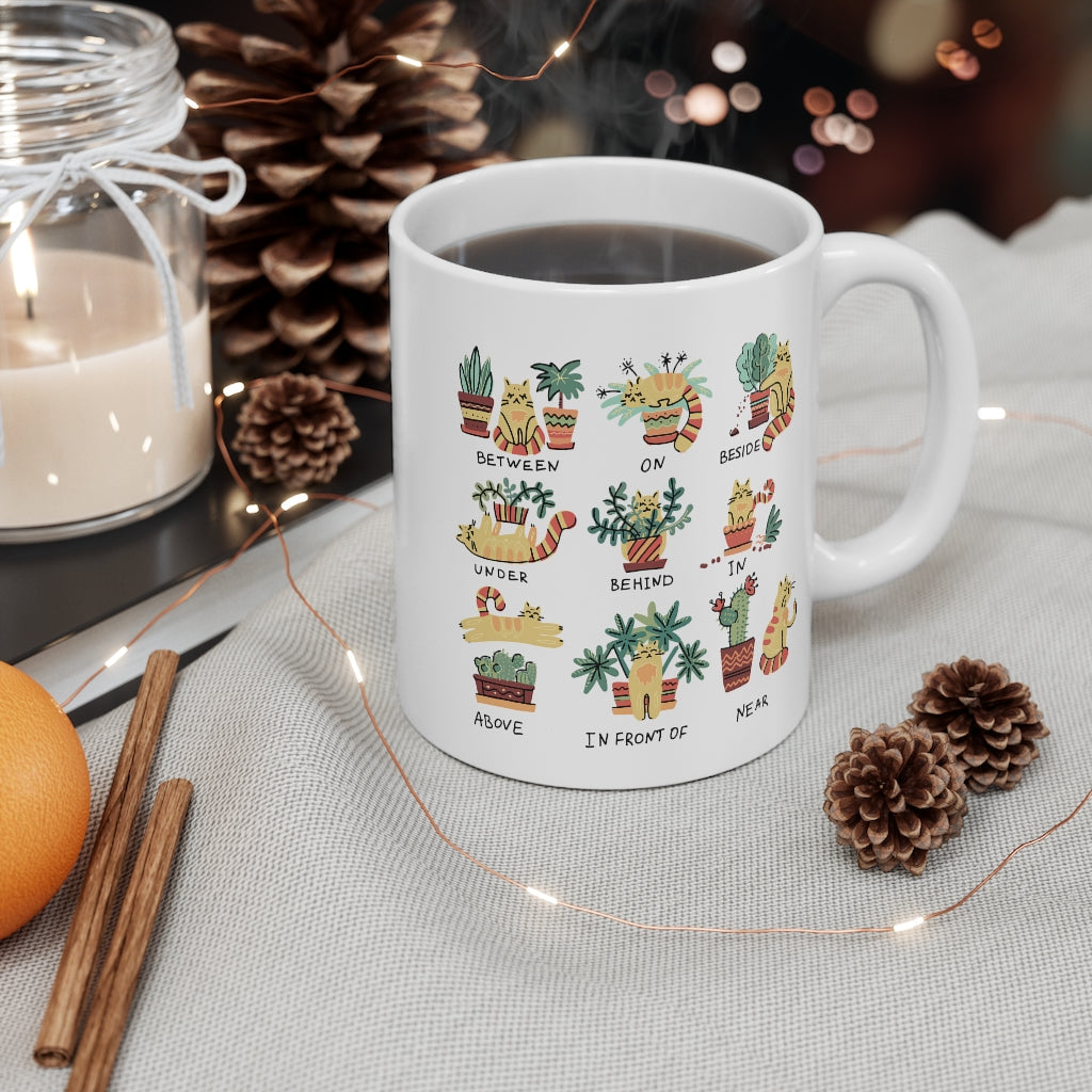 Skorter | Combo Cat and Plants Coffee Tea Mug