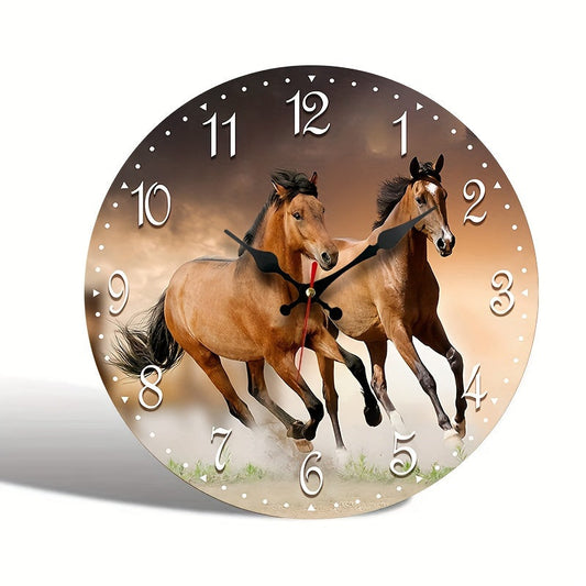 Skorter | GallopTime - Quiet Wall Clock with Running Horse Design