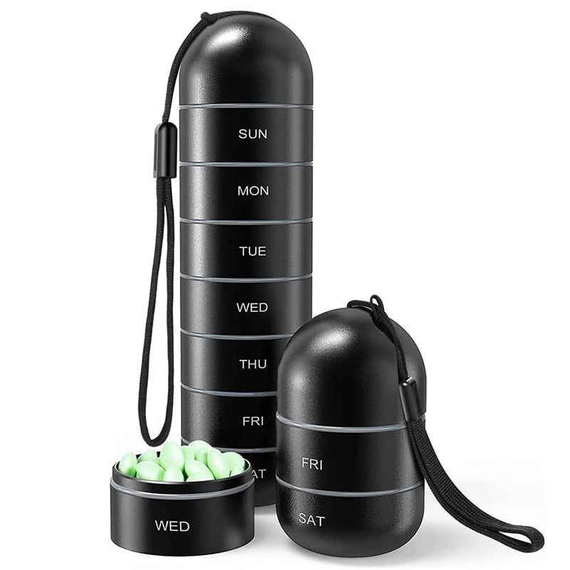 Skorter | 7 Days Portable Pill Organizer for Travel
