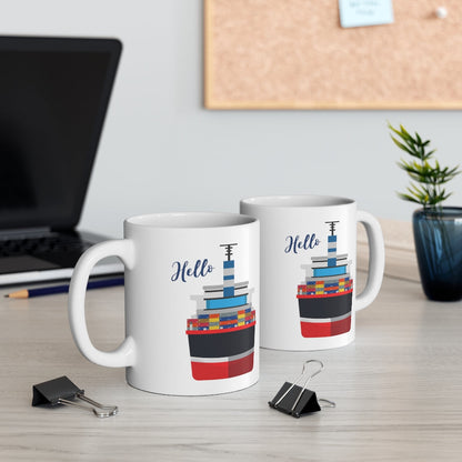 Skorter | Cargo Ship Ceramic Mug 11oz