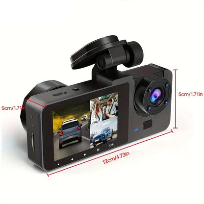 Skorter | 3-channel 4K UHD dashcam front, rear and inside with 32GB SD card