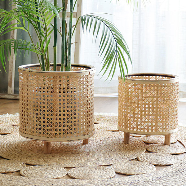 Skorter | Braided Flower Pot Holder made of Rattan