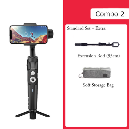 Skorter | Mini Anti-shake Selfie Stick with Folding Storage, Three-axis Stabilization System, Object Tracking, Time-lapse Photography, Suitable for Professional or Daily Photography