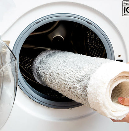 Skorter | Feblilac Get Naked White Floor Bathroom Mat, 50x80cm Bathroom Rug, Plush Water-Absorbent, Non-Slip Toilet Mat, Artificial Bathroom Mats, Best Bath Rugs