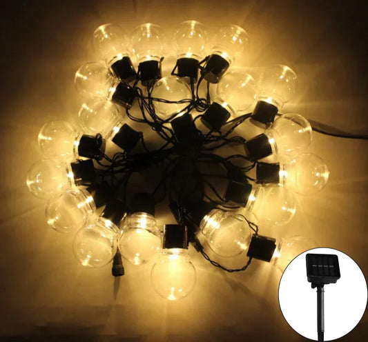 Skorter | LumiString – LED Sunlight Mood Lighting for Outdoors, Energy Saving Garden Lighting for Terrace & Balcony