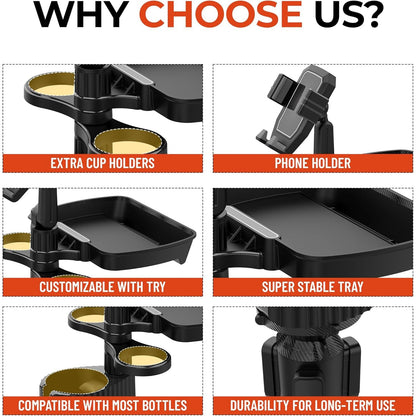 Skorter | 5-in-1 Car Organizer & Cup Holder