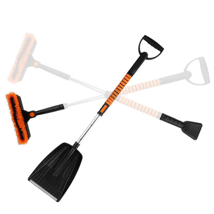 Skorter | 5-in-1 Detachable 180° Adjustable Ice Scraper Snow Shovel