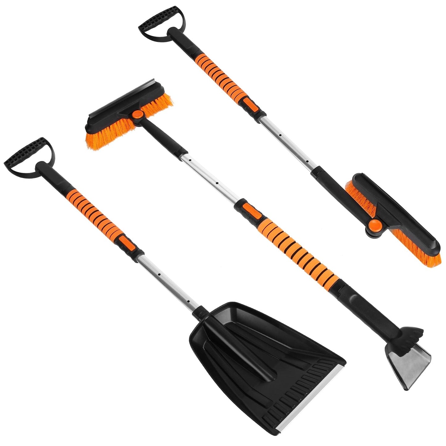 Skorter | 5-in-1 Detachable 180° Adjustable Ice Scraper Snow Shovel