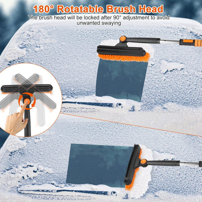 Skorter | 5-in-1 Detachable 180° Adjustable Ice Scraper Snow Shovel