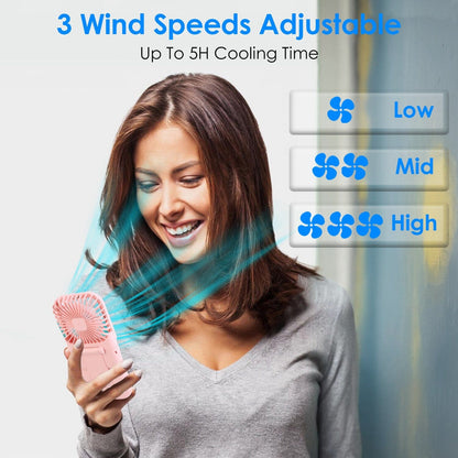 Skorter | 5-in-1 Foldable Rechargeable Hands-free Mini Fan