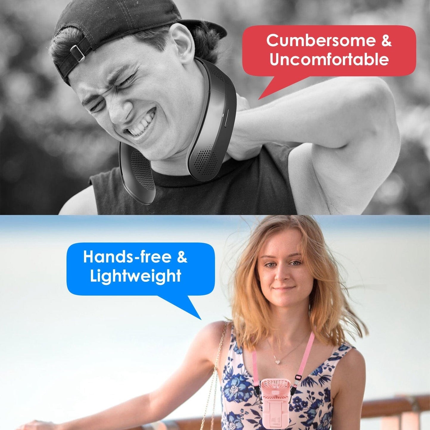 Skorter | 5-in-1 Foldable Rechargeable Hands-free Mini Fan