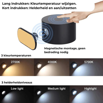 Skorter | Wall lamp Rechargeable Wireless 360°
