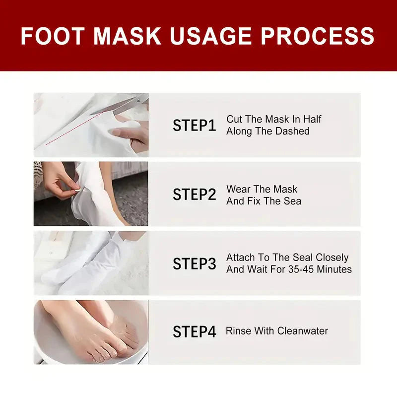 Skorter | 5-Pack: JAYSUING AHA 30% BHA 2% Peeling Solution Foot Mask