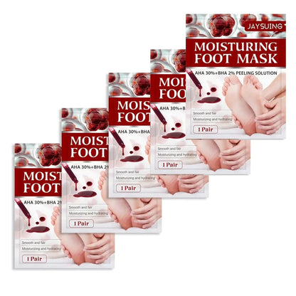 Skorter | 5-Pack: JAYSUING AHA 30% BHA 2% Peeling Solution Foot Mask