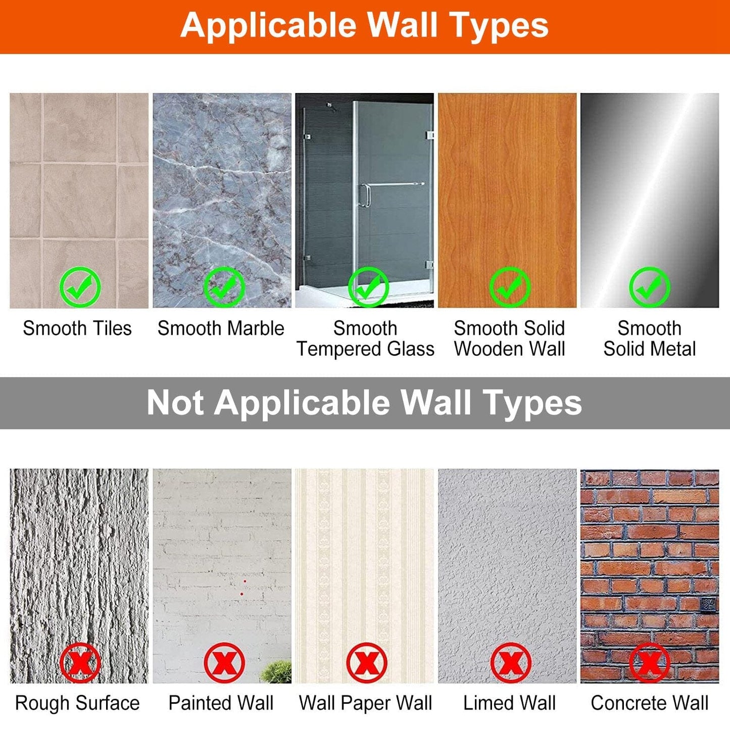 Skorter | 5-Pack: Shower Caddy Shelves with 18 Built-in Hooks