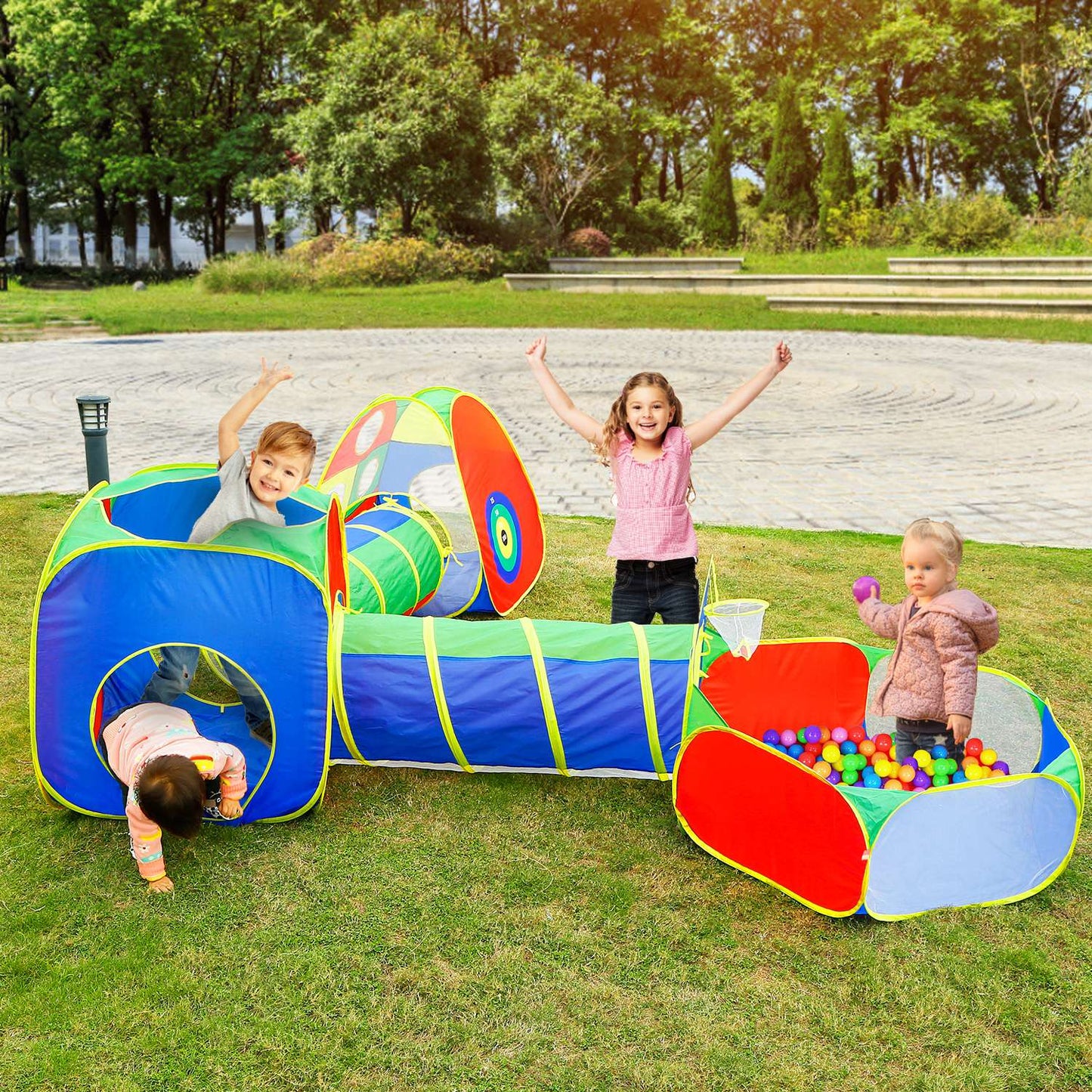 Skorter | 5-piece: Pop Up Playhouse Kids Ball Pit Tent