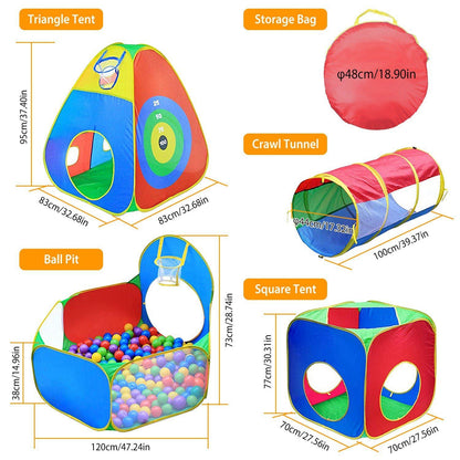 Skorter | 5-piece: Pop Up Playhouse Kids Ball Pit Tent