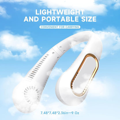 Skorter | 5 Speeds Adjustable USB Rechargeable Battery Powered Personal Neck Fan