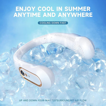 Skorter | 5 Speeds Adjustable USB Rechargeable Battery Powered Personal Neck Fan