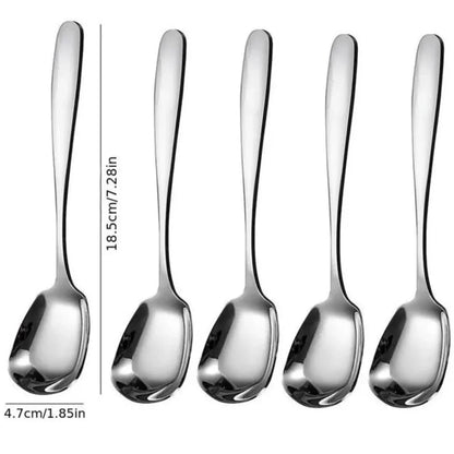 Skorter | Bulk Spoon Set | Stainless Steel + Square Head