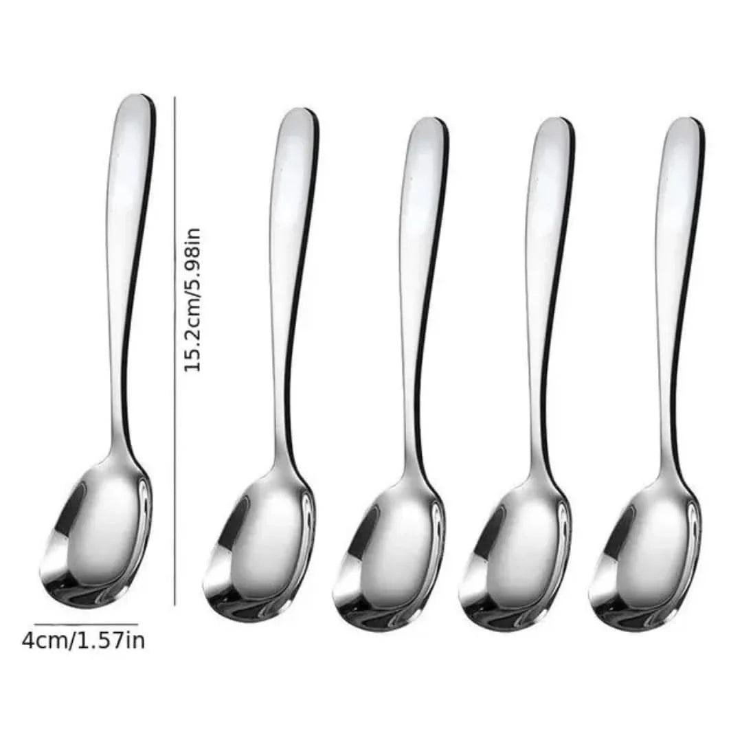 Skorter | Bulk Spoon Set | Stainless Steel + Square Head