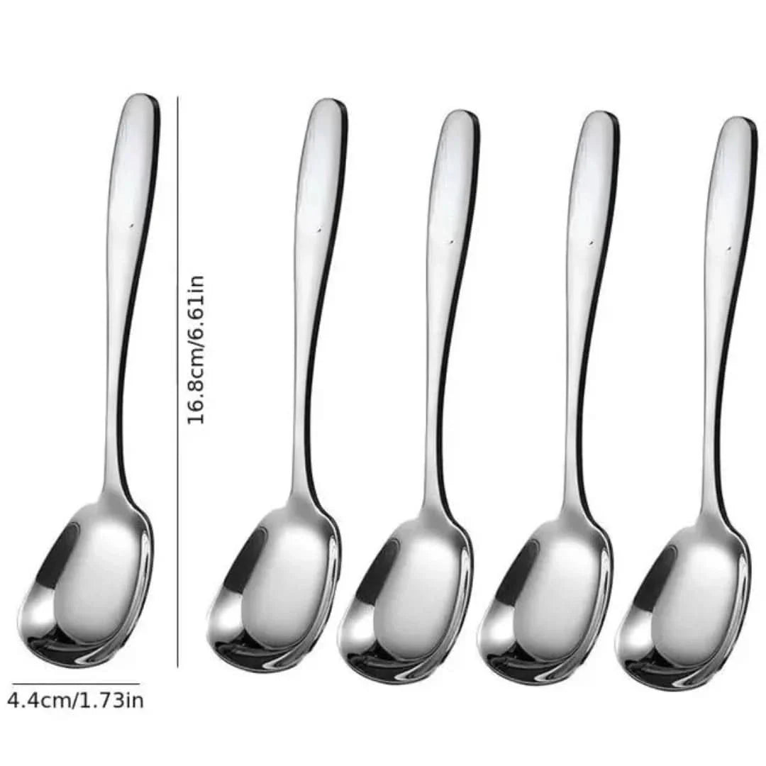 Skorter | Bulk Spoon Set | Stainless Steel + Square Head