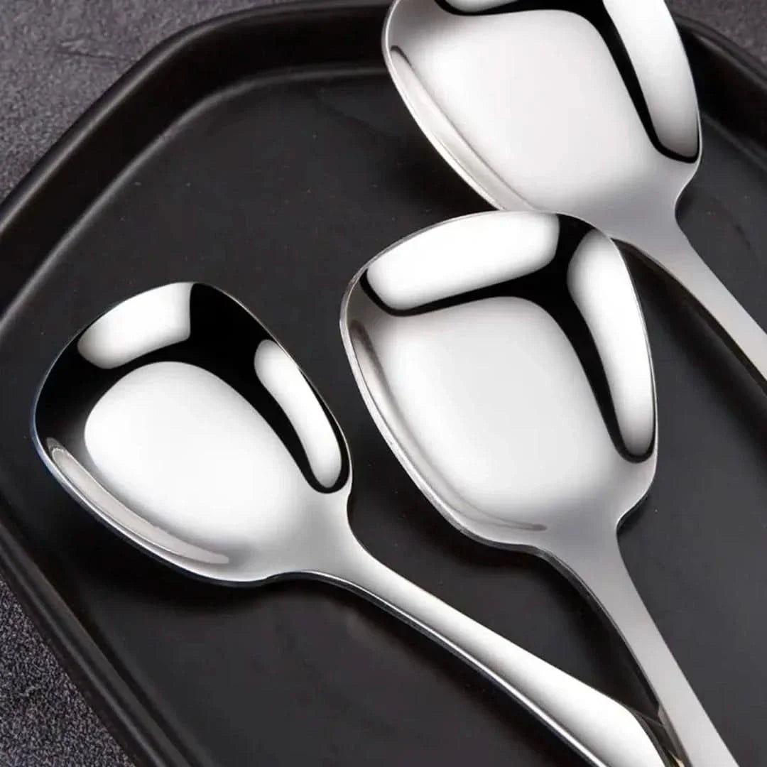 Skorter | Bulk Spoon Set | Stainless Steel + Square Head