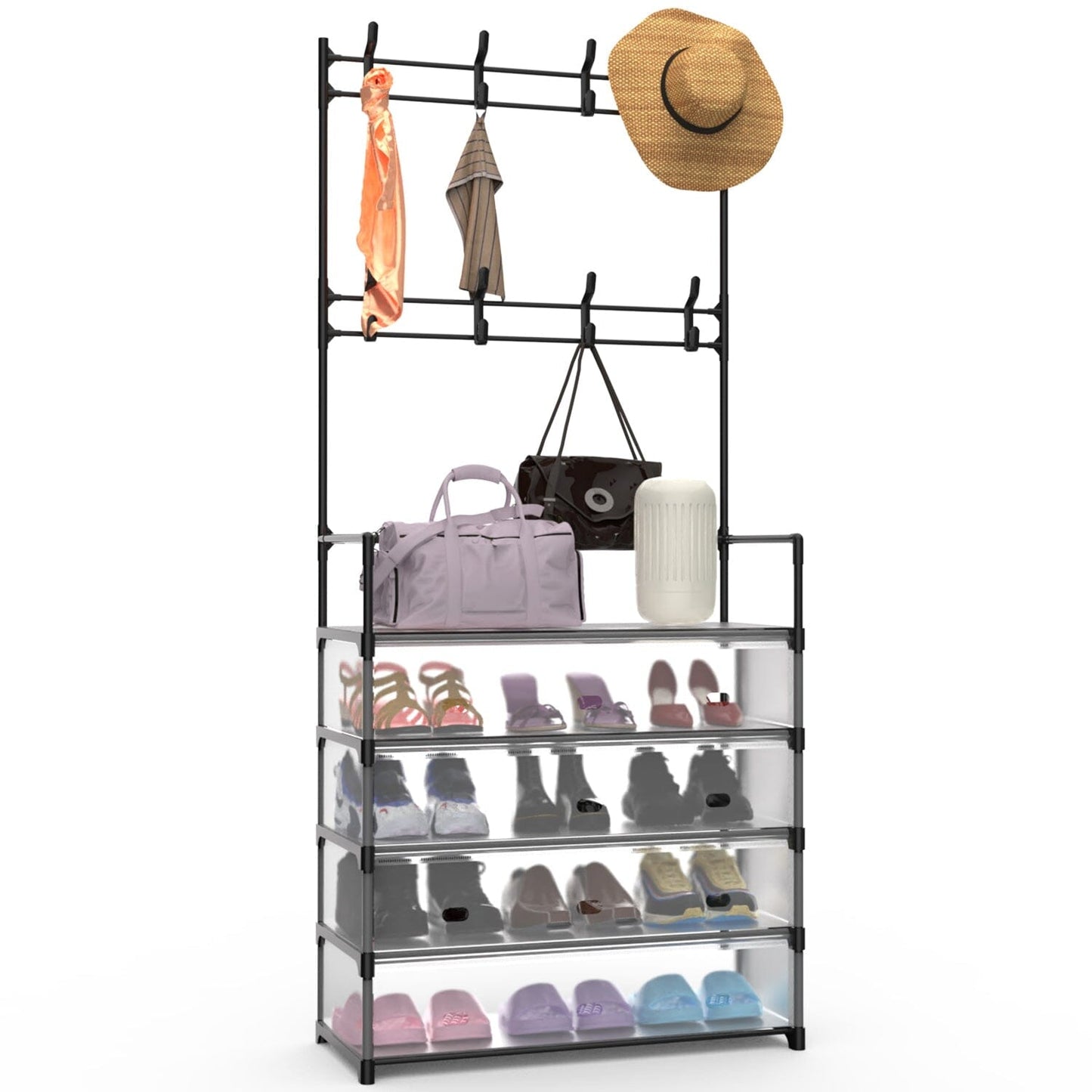 Skorter | 5-layer dust-free entrance hall rug clothing and shoe holder