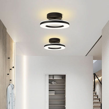 Skorter | ZAYNO Black LED Ceiling Light – Modern Flush Mount