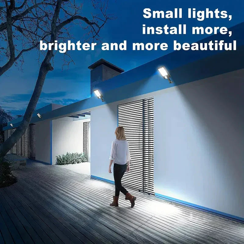 Skorter | 5000LM Solar Floodlight Twilight to Dawn, Solar Powered Outdoor Lights with Security Motion Sensor