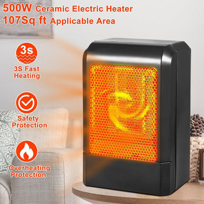 Skorter | 500W Ceramic Portable Electric Heater