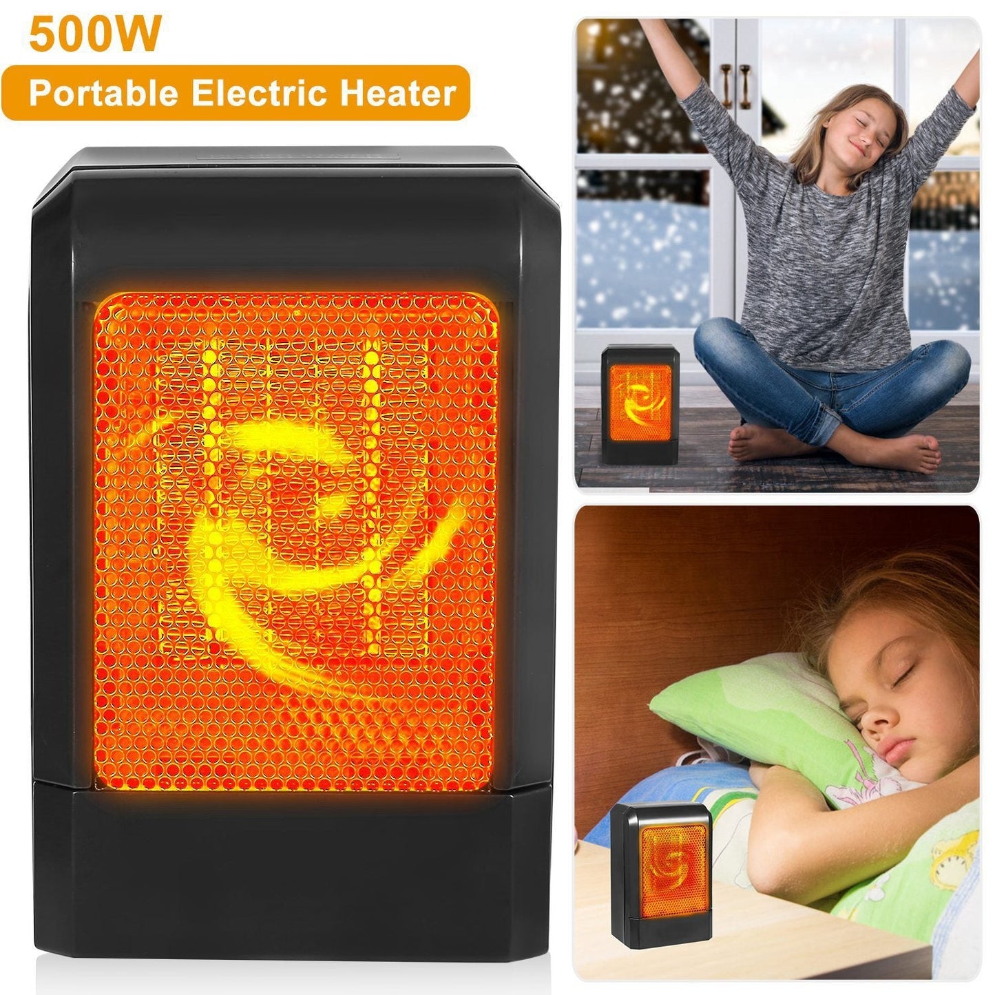 Skorter | 500W Ceramic Portable Electric Heater