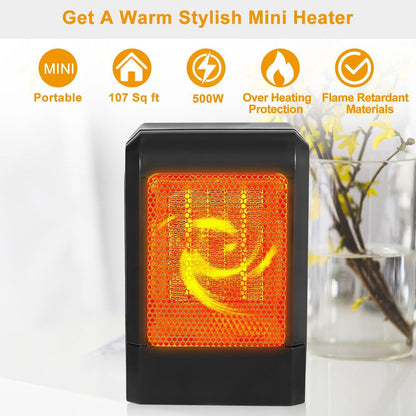 Skorter | 500W Ceramic Portable Electric Heater