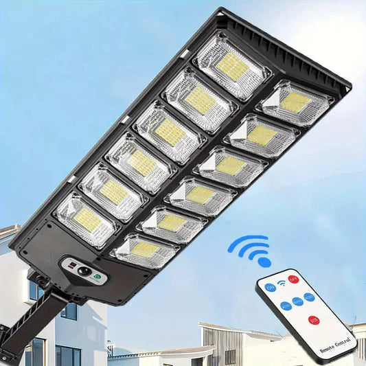 Skorter | 504-LED Ultra-Bright 6500K Solar Motion Sensor Gate Lighting with Remote Control