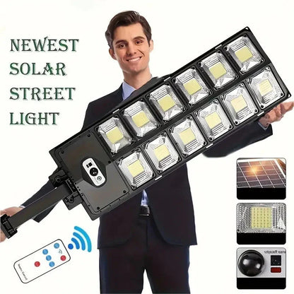 Skorter | 504-LED Ultra-Bright 6500K Solar Motion Sensor Gate Lighting with Remote Control