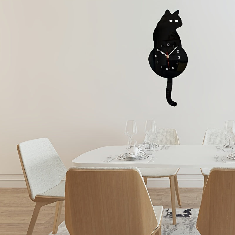 Skorter | SwingTail - Swingtail Cat Wall Clock with Silent Mechanism