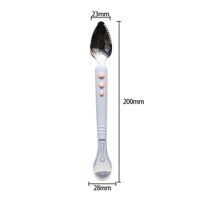 Skorter | Baby Double Head Scraping Fruit Spoon