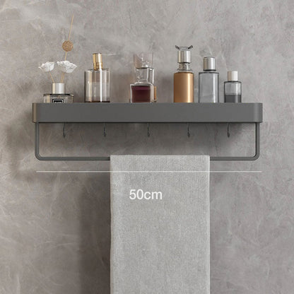 Skorter | Contemporary, elegant bathroom shelves in gray