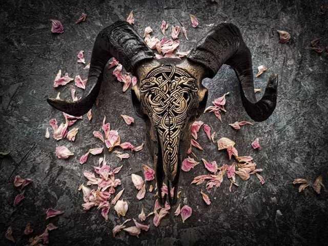 Skorter | Carved Ram Skull