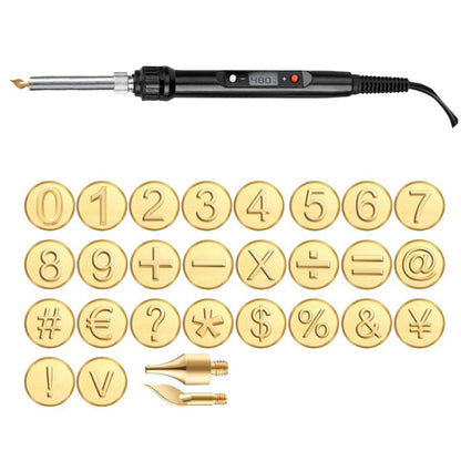 Skorter | 26 Letters Copper Mold —DIY Wood Burning/Carving Set