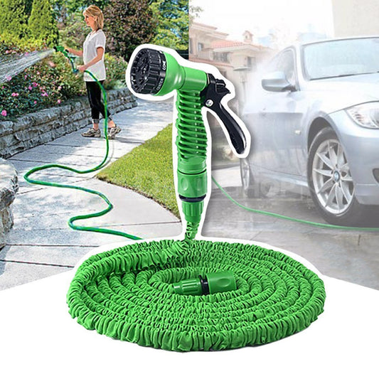 Skorter | 50ft Lightweight Expandable Garden Hose (w/ Hose Nozzle)
