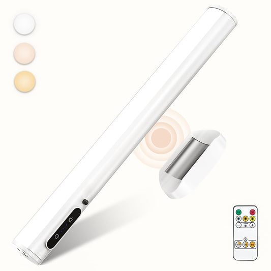 Skorter | Bravzurg Rechargeable Magnetic LED Strip Light - Wireless Under Cabinet Dimmable Lamp, White