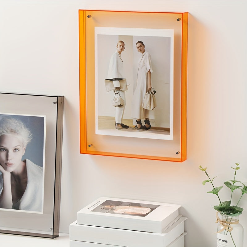 Skorter | Acrylic Picture Frame DIY - Transparent Poster Frame for Bedroom and Table Decoration