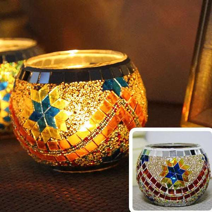 Candle Holder- Decorative Glass