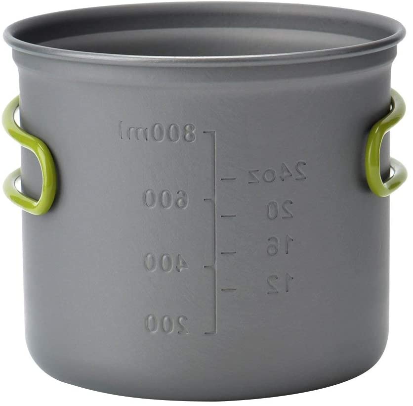 Skorter | wuudi Camping Equipment, Outdoor Camping Pots and Pans Set 2PCS Camping Cookware